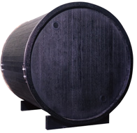 EW-6  Outdoor Sauna – Carbonized Spruce Wood | Durable 2-Person Home Wellness