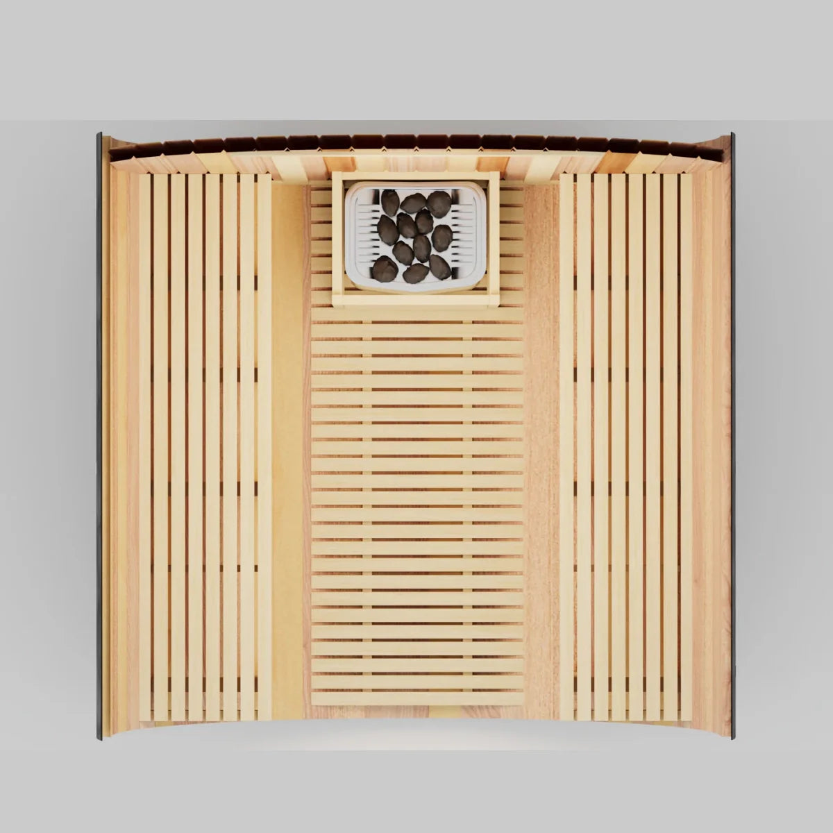 Black Luxury Outdoor Barrel Sauna for 2 to 6 Persons – Premium Cedar & Hemlock Sauna with Electric Heater