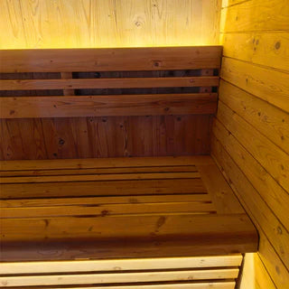 New 4-6 Person Black Square Premium Thermo Spruce Outdoor Sauna Cabin